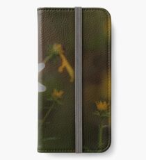 grainy edited flowers iPhone Wallet/Case/Skin