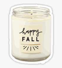 Fall Candle Sticker Sticker