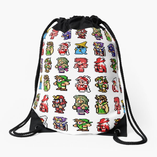 Final Fantasy sprites Drawstring Bag
