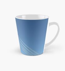 Air show, #AirShow, #sky #airplane #plane #blue #jet #flight #air #flying #aircraft #fly #travel #trail #aeroplane #clouds #white #aviation #cloud #contrail #smoke #glider #transport #high #speed Tall Mug