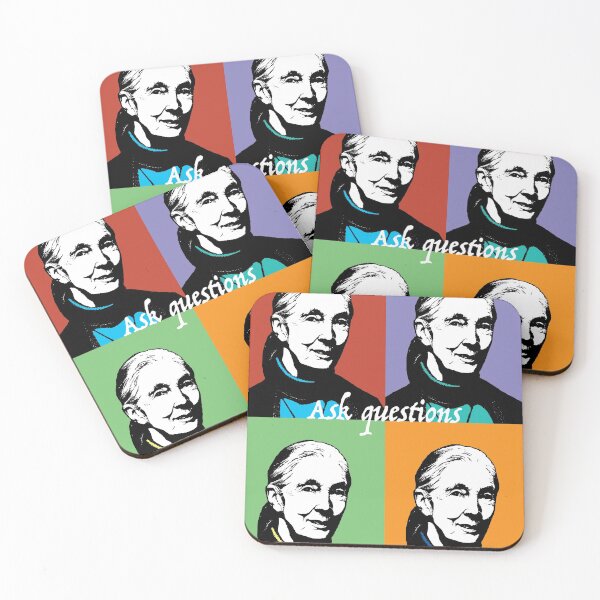 Item preview, Jane Goodall feminist icon designed and sold by candhdesigns.