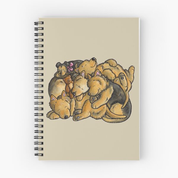 Item preview, Sleeping pile of Australian Terrier dogs designed and sold by animalartbyjess.
