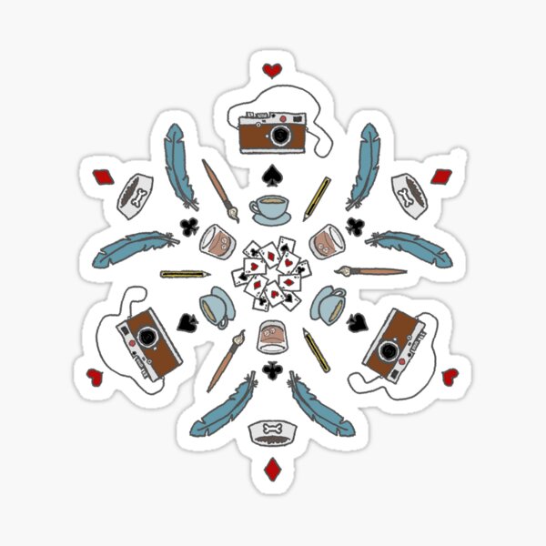 dvb pattern Sticker