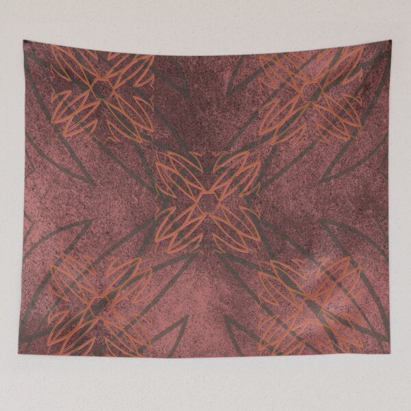 Item preview, Floral Salmon Mosaic designed and sold by neverfaraway.