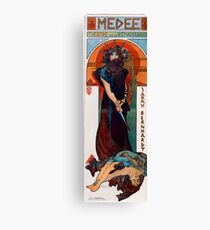 Medea,1898,litography,Alphonse Mucha,art nouveau Canvas Print