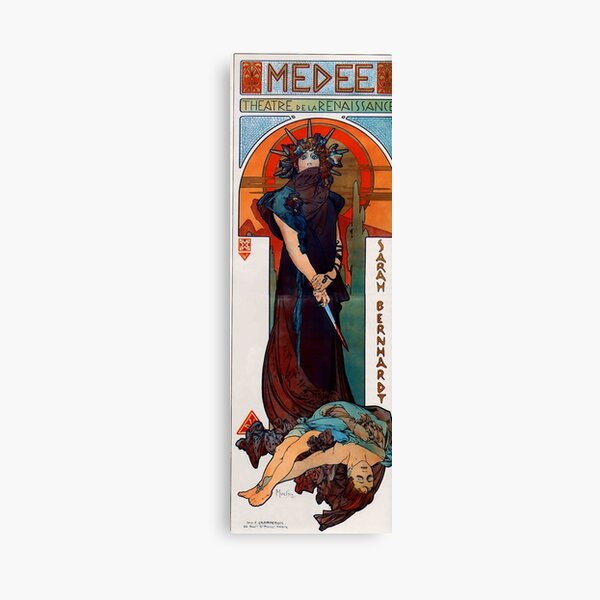 Medea,1898,litography,Alphonse Mucha,art nouveau Canvas Print
