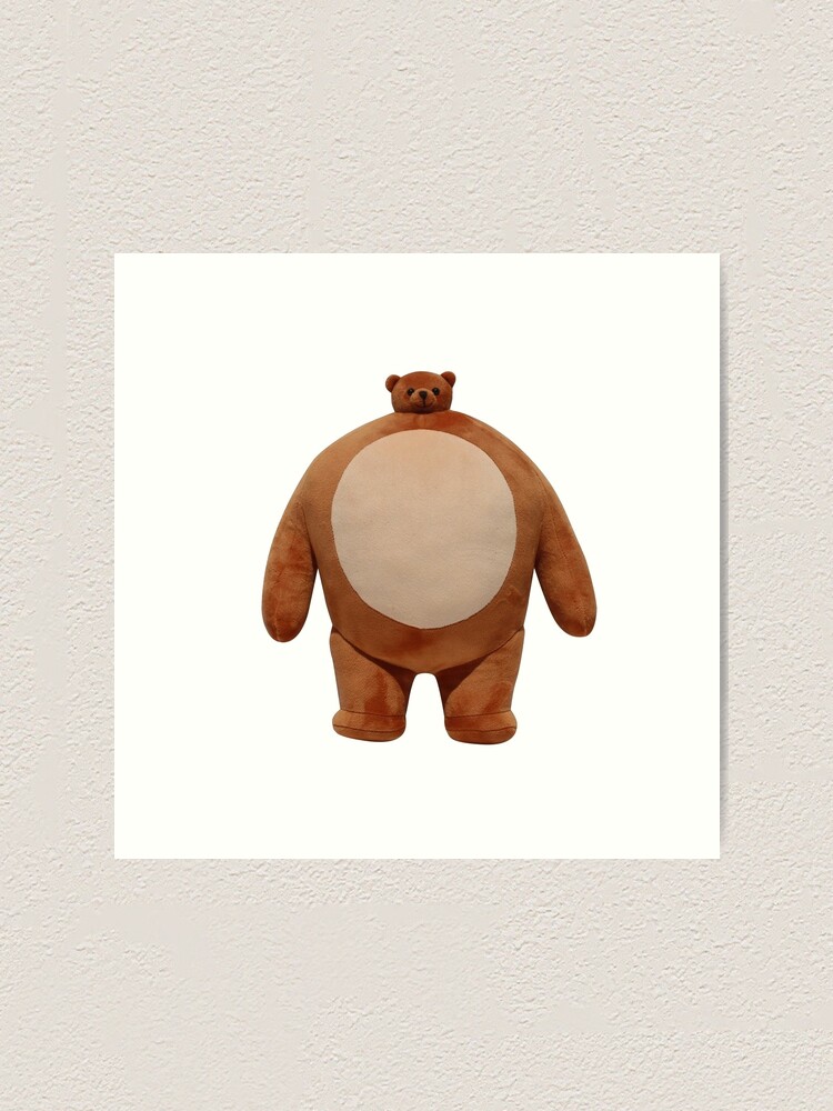 bear plush with small head