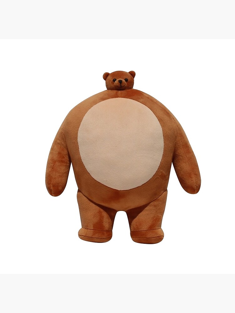 big stuffed bear with small head