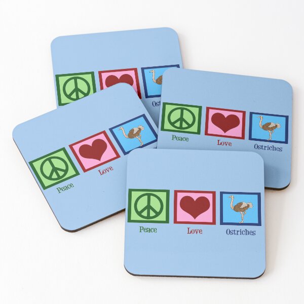 Item preview, Peace Love Ostriches designed and sold by Epic Love Designs.