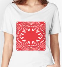 #pattern #abstract #texture #design #wallpaper #illustration #christmas #blue #white #decoration #red #art #snow #seamless #decorative #green #winter #black #ornament #retro #digital #pink #snowflake Women's Relaxed Fit T-Shirt