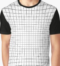 #abstract #pattern #blue #design #texture #mesh #grid #metal #technology #net #white #illustration #3d #tunnel #wallpaper #lines #light #digital #web #black #business #architecture #backdrop #wire Graphic T-Shirt