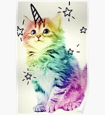 Unicorn Kitten Poster