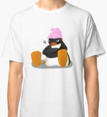 a bathing pingu shirt