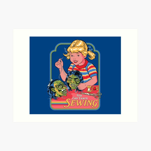 You Can Learn Sewing Art Print