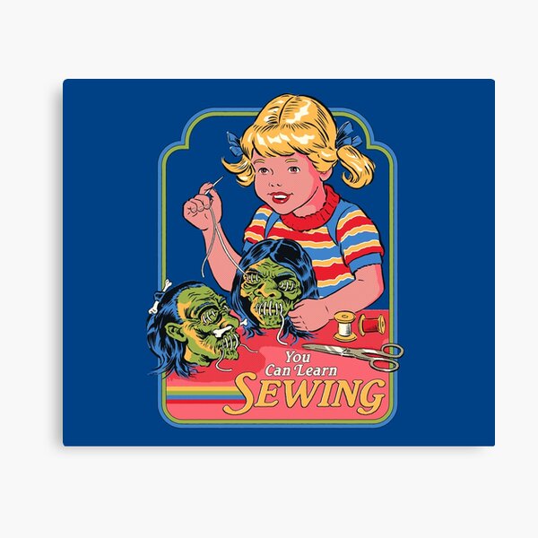 You Can Learn Sewing Canvas Print