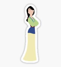 Mulan Disney Princess Outline Sticker