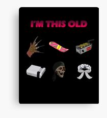 80s Pop Culture Icons Canvas Print