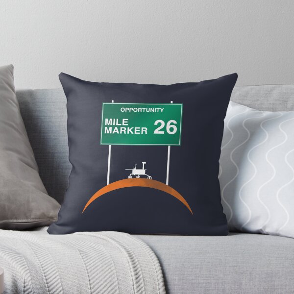 Opportunity: Mile Marker 26 Throw Pillow