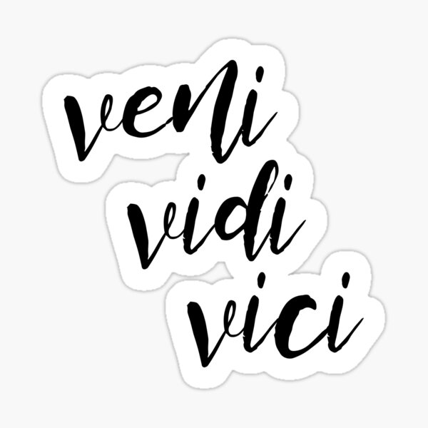 Veni Vidi Vici, I Came, I Saw, I Conquered, Theseus And The Minotaur  Sticker for Sale by xownsend