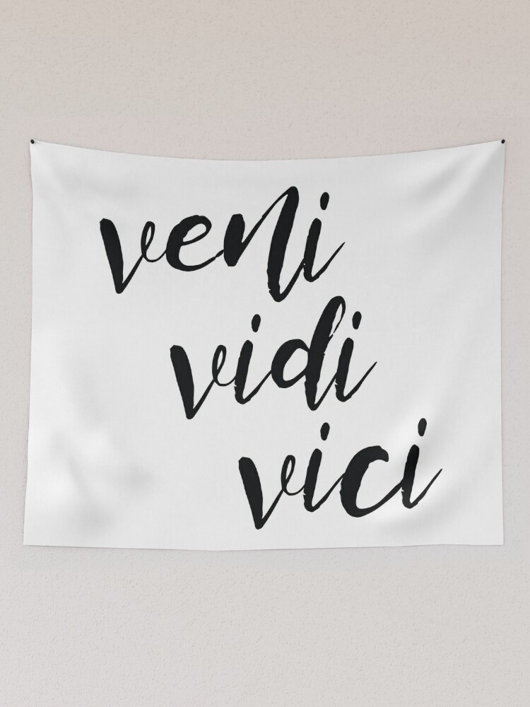 veni. vidi. vici.  Veni vidi vici, Words, New words