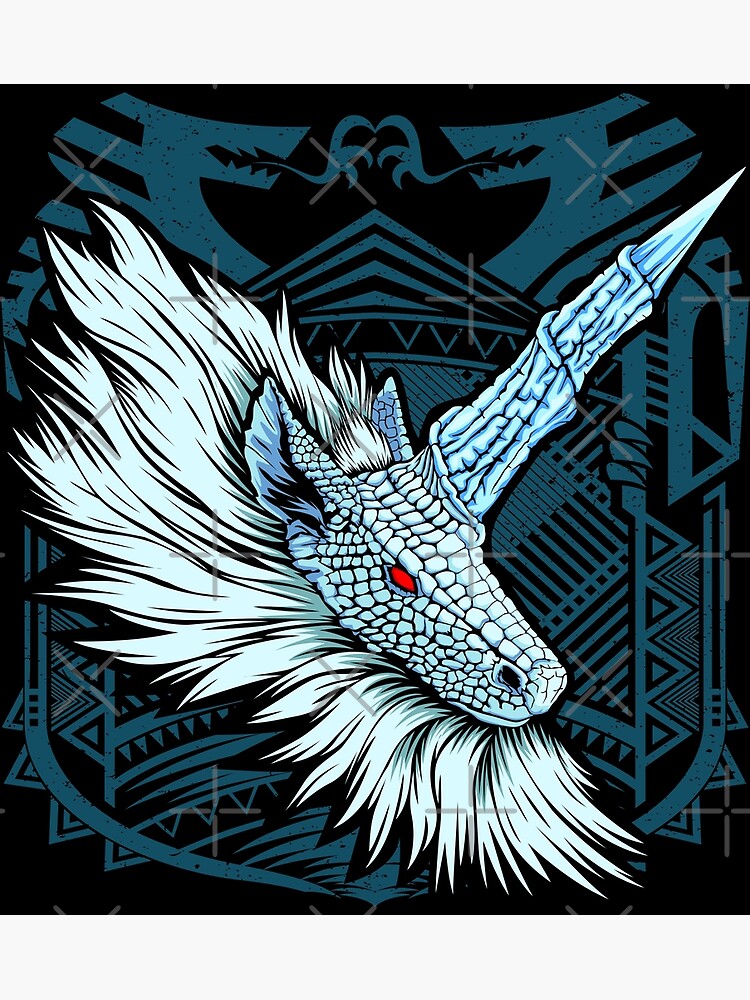 Kirin MHW Poster For Sale By Dandeelion Redbubble   Flat,750x,075,f Pad,750x1000,f8f8f8.u4 