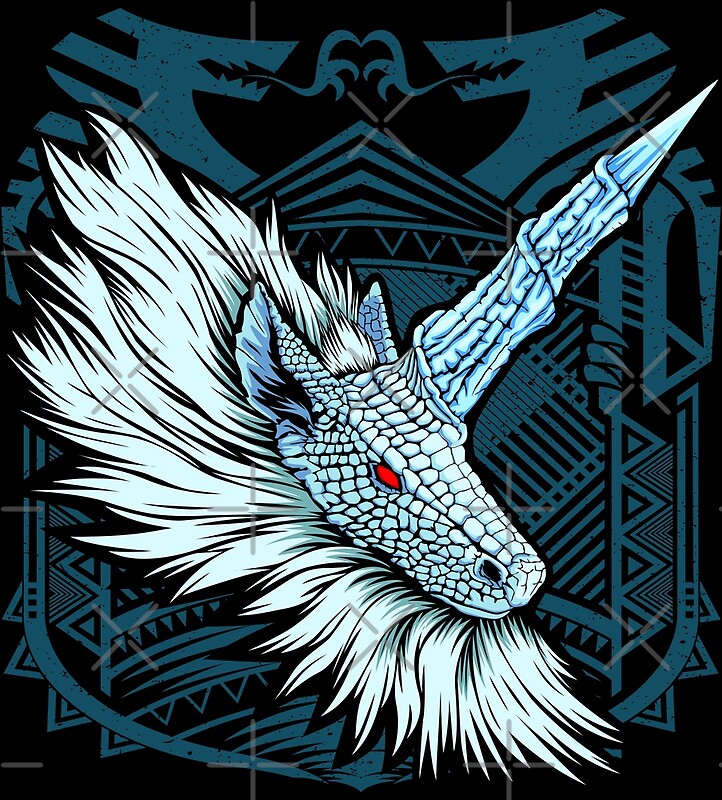 Kirin MHW By Dan Dee Redbubble   Flat,800x800,075,f.u7 