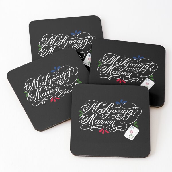 Item preview, Mahjongg Mahjong Maven Design in Dark Background designed and sold by Gsallicat.