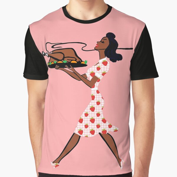 thanksgiving 1950s black housewife Graphic T-Shirt