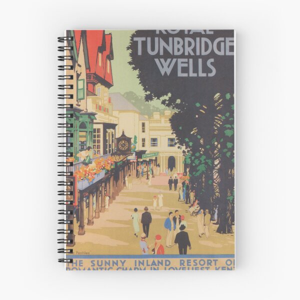 Item preview, Royal Tunbridge Wells England Vintage Travel Poster designed and sold by vintagevivian.
