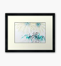 Invereted Fireworks Framed Print