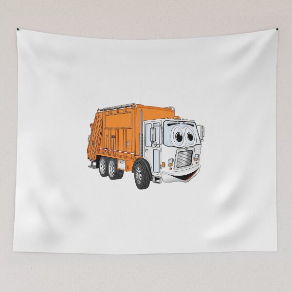 Item preview, Orange White Smiling Garbage Cartoon designed and sold by Scott Hayes.