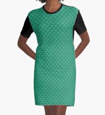 Mermaid green Graphic T-Shirt Dress