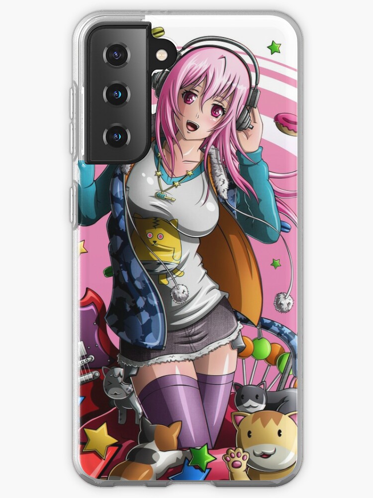 Funda De Samsung Galaxy Super Sonico Fan Art Alta Resolucion De Godesigns87 Redbubble