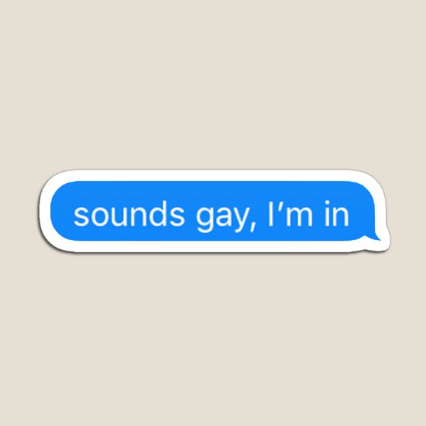 Sounds Gay Im In Magnet