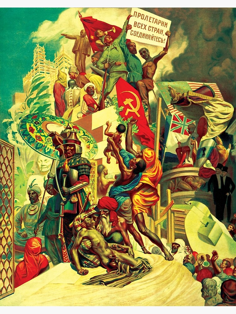 Discover The October Revolution, Breaking the Old Chains and Uplifting Forgotten Peoples Premium Matte Vertical Poster