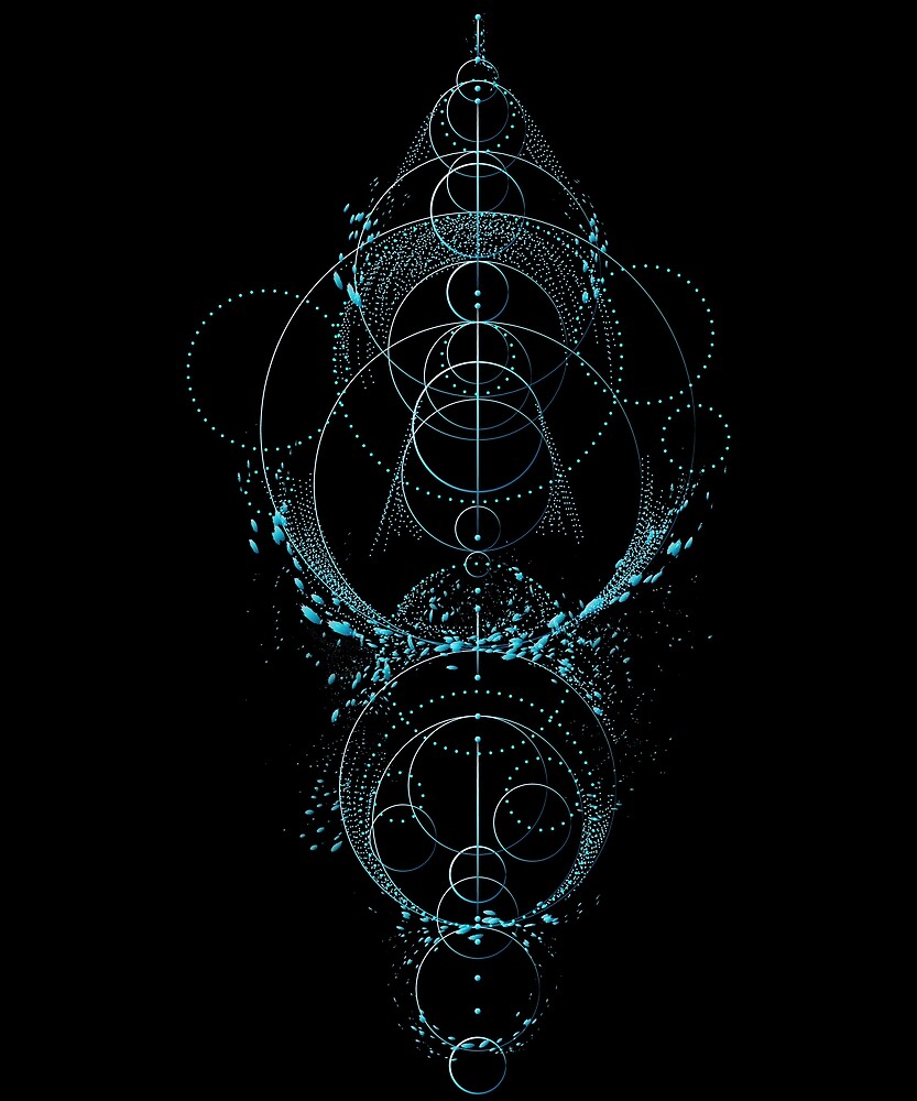 "Moon Phases - Sacred Geometry" by KingersDesigns | Redbubble