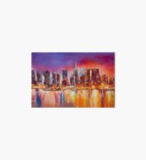 Vibrant New York City Skyline Art Board