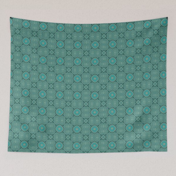 Item preview, Paper Bird Collection, Turquoise Repeating Pattern designed and sold by Sharon Schwalbe.