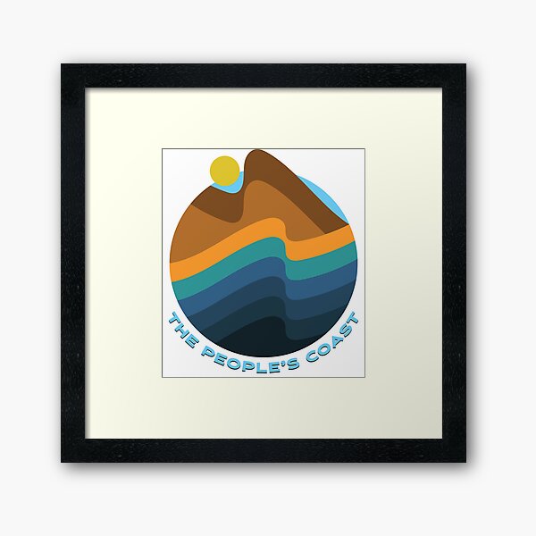Oregon - The People's Coast Framed Art Print