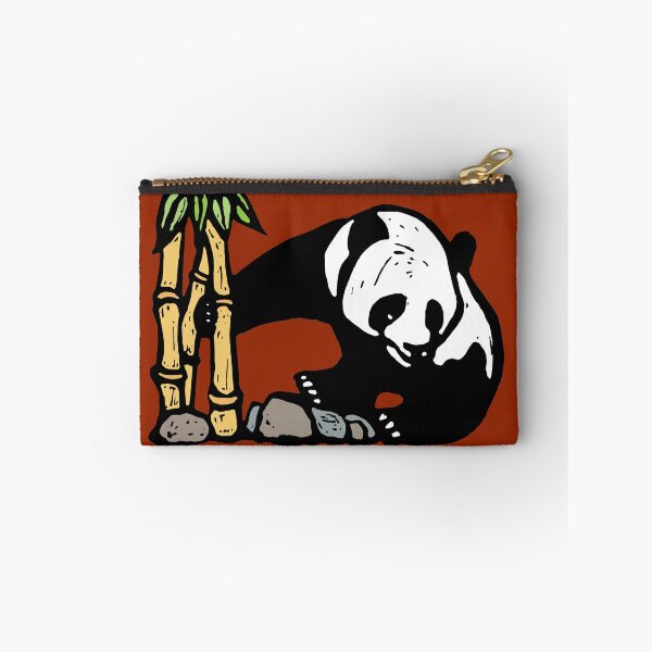 Item preview, Panda with Bamboo on red designed and sold by candhdesigns.
