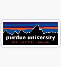 Purdue University - Preppy Sunset Sticker