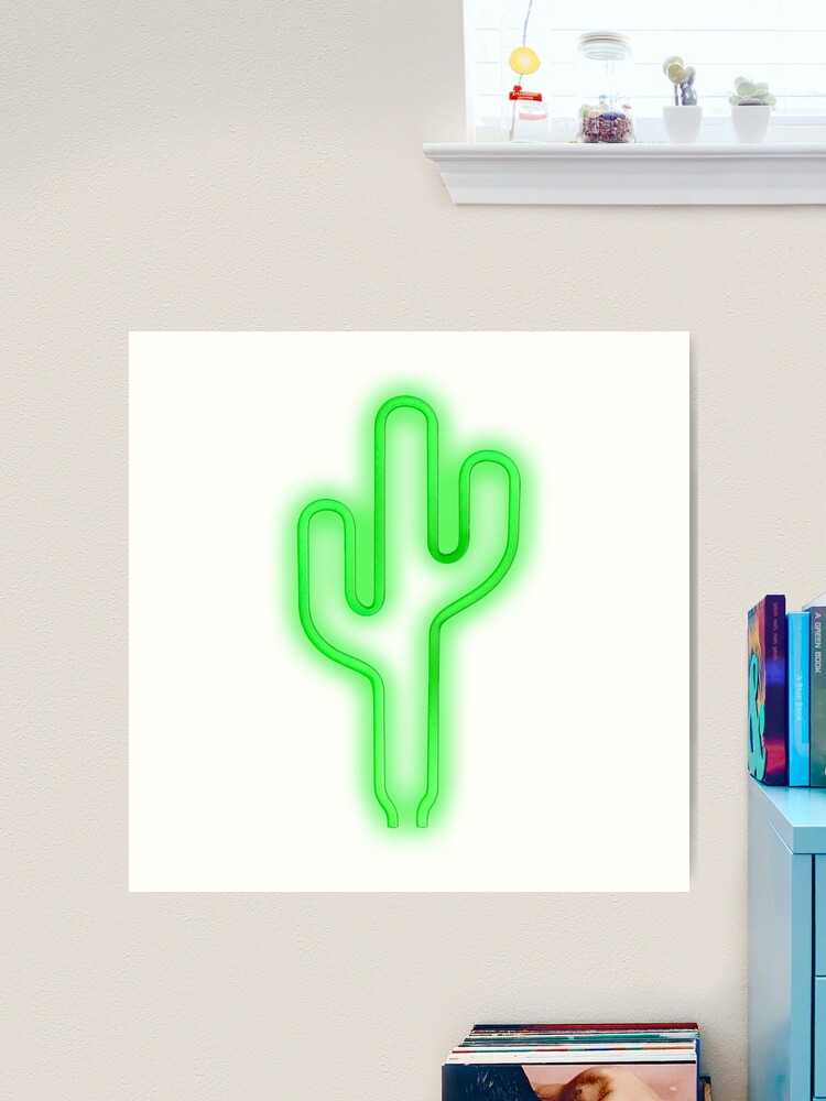 12 Inch Mini Neon Cactus  Green aesthetic tumblr, Neon cactus