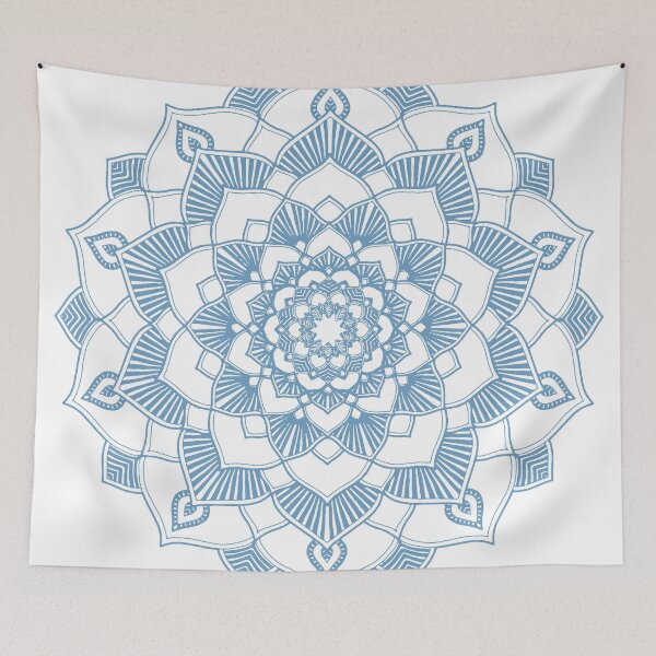 Item preview, Blue and white mandala designed and sold by candhdesigns.