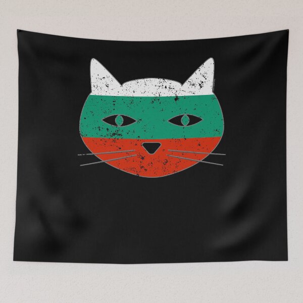 Item preview, Funny Cat Bulgaria Flag Love Cats designed and sold by shoppzee.