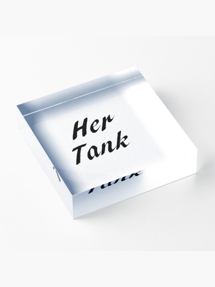Alternate view of His & Hers - Her Tank Acrylic Block