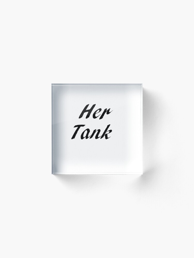Alternate view of His & Hers - Her Tank Acrylic Block