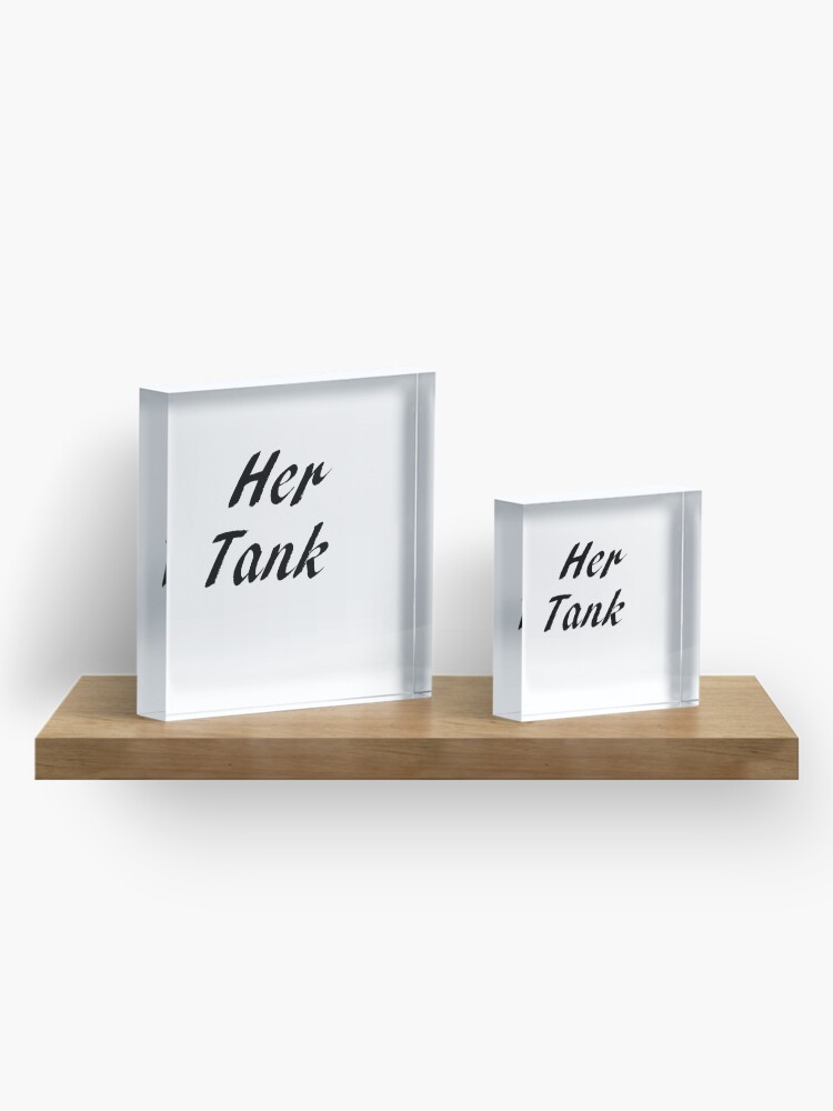 Alternate view of His & Hers - Her Tank Acrylic Block