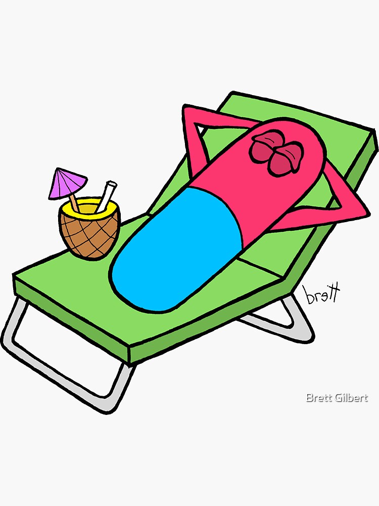 "Chill Pill" Sticker by bgilbert | Redbubble