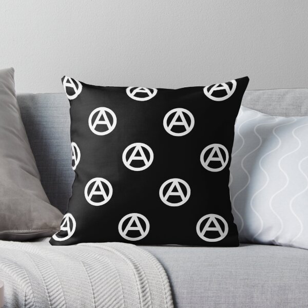 Simple Anarchy Pattern Throw Pillow