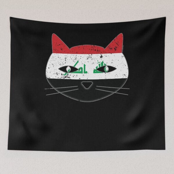 Item preview, Small Cat Iraq Flag Tabby Cat designed and sold by shoppzee.